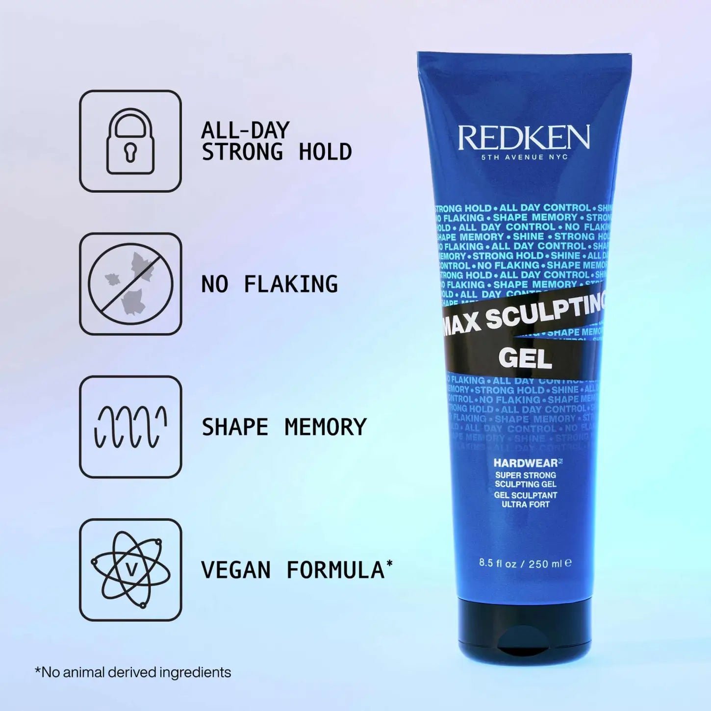 Redken Hardwear Max Sculpting Gel: Strong Hold, No Flaking, Hair Styling