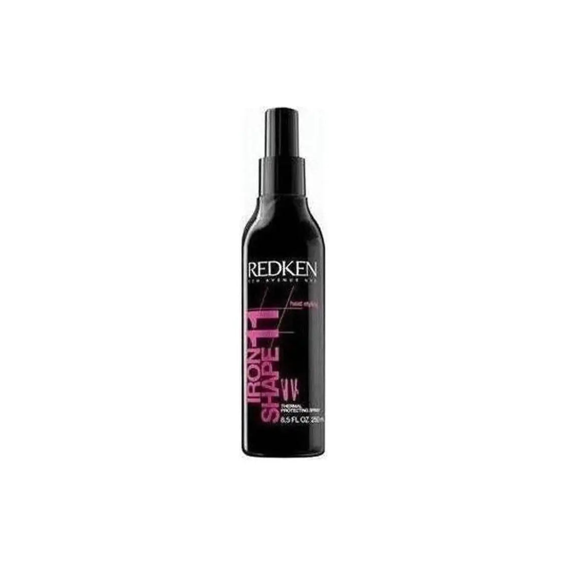 Black bottle of Redken Iron Shape 11 heat protect spray - 250ml for hair styling