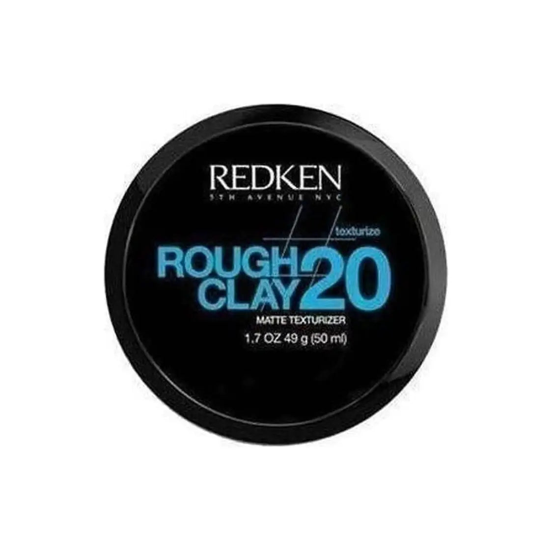 Redken Rough Clay 20 - 50ml circular container with matte texturizer, flexible hold hair product