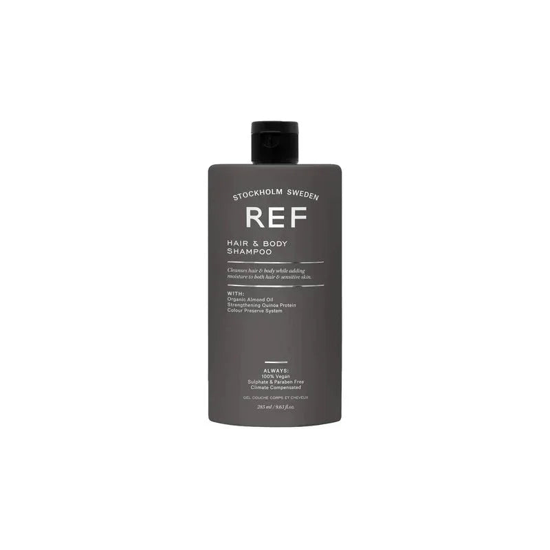 REF Hair & Body Shampoo - 285ml Vegan Shampoo | Stockholm Sweden | Gentle Cleansing & Moisturizing