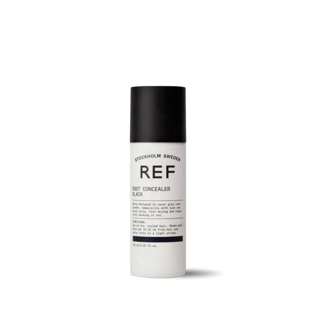 REF Root Concealer Black: Instant Hair Root Touch Up for Black Hair - Conceal Gray Roots