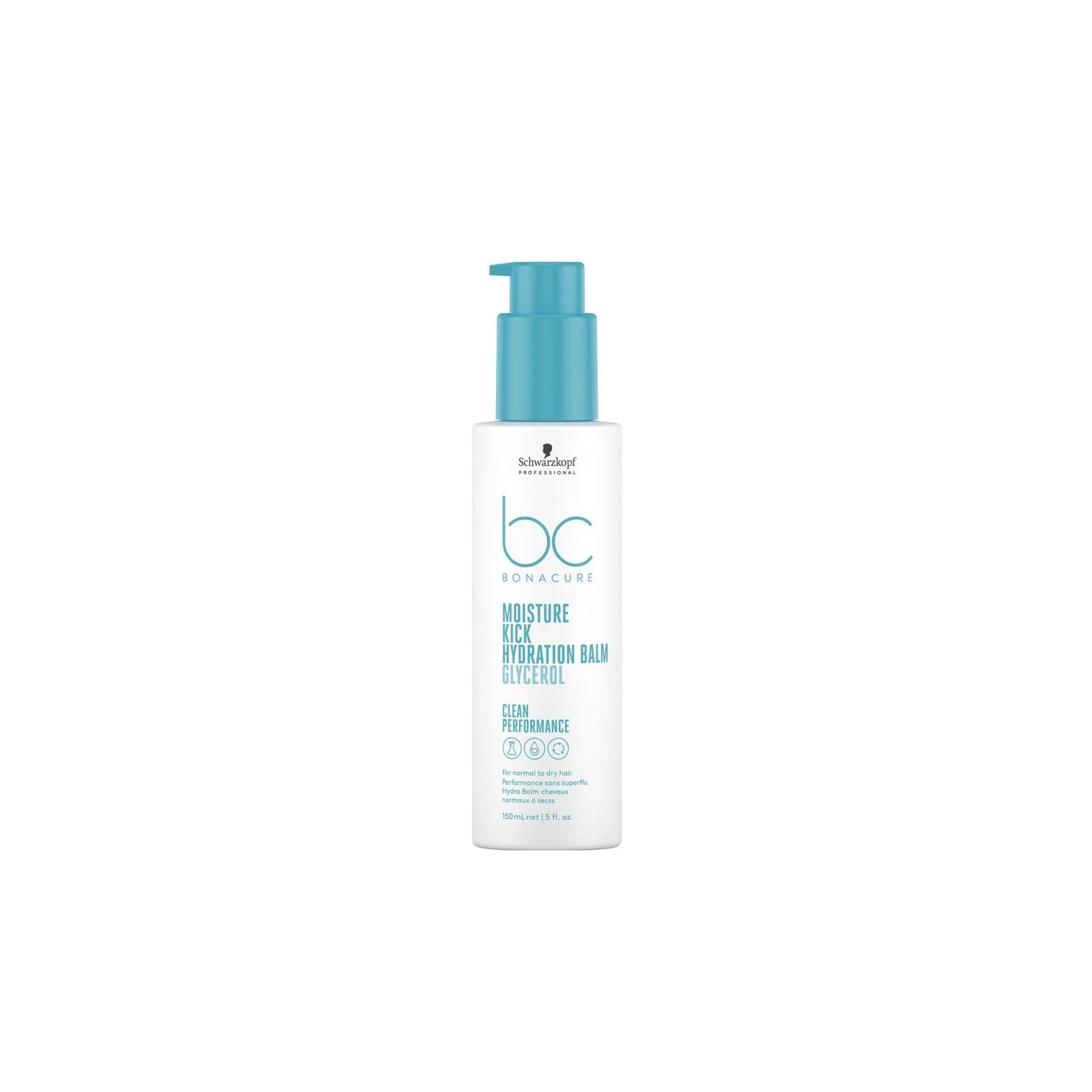Schwarzkopf Moisture Kick Hydration Balm: Deeply Hydrating Treatment for Dry & Normal Hair. 150ml.