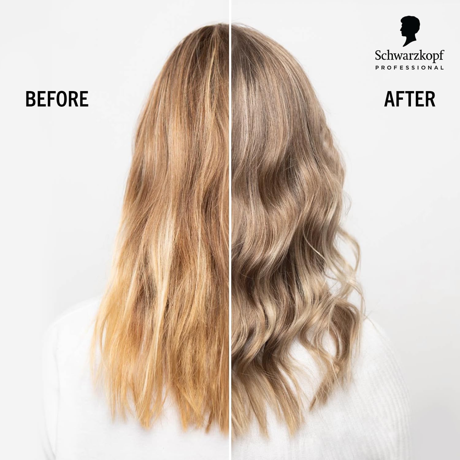 Schwarzkopf Color Freeze Silver Shampoo Before & After: Neutralize Brassiness, Cool Blonde Transformation - Partners Hair Design