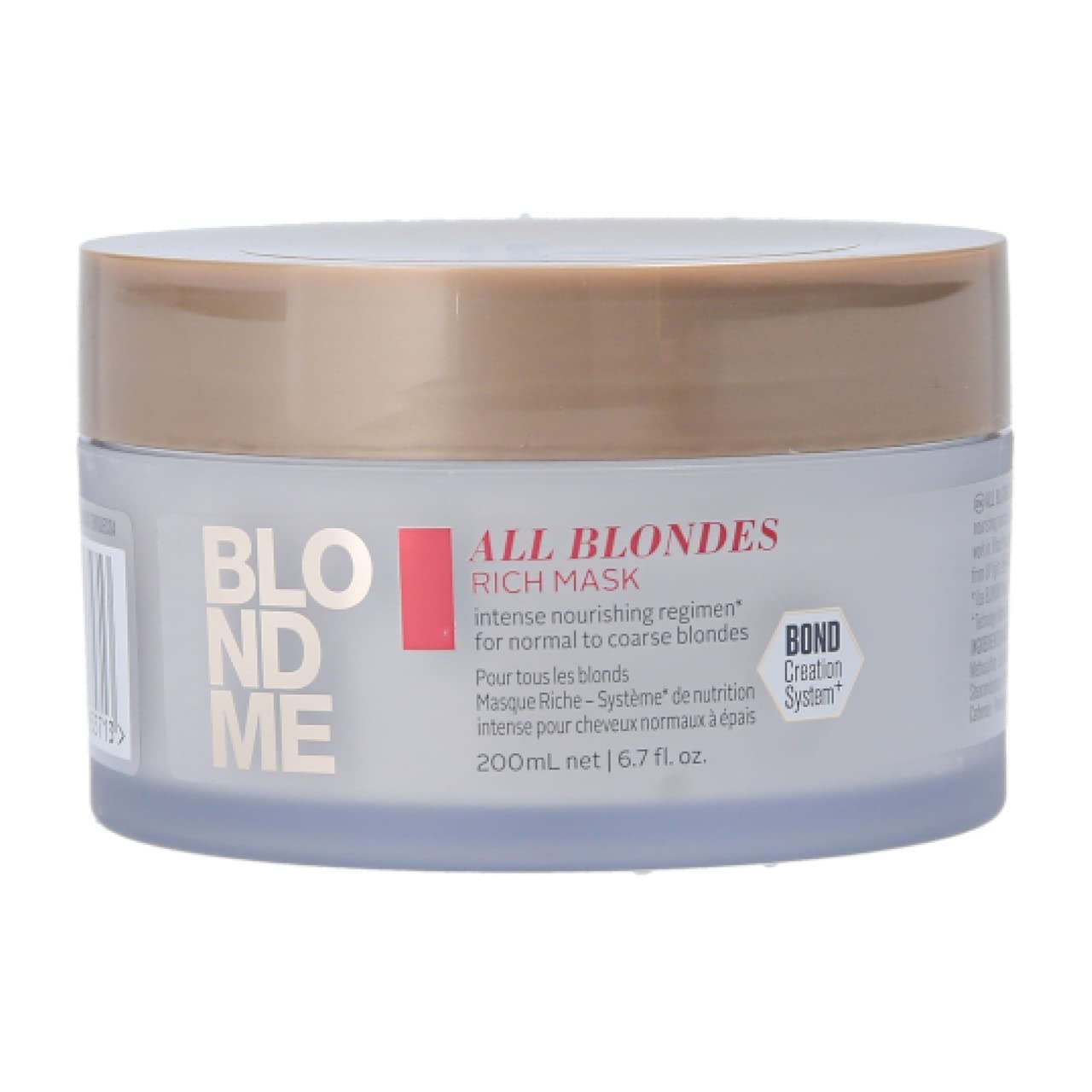 Schwarzkopf Blondme All Blondes Rich Mask: Nourishing hair mask for blonde hair. Deeply conditions & strengthens.