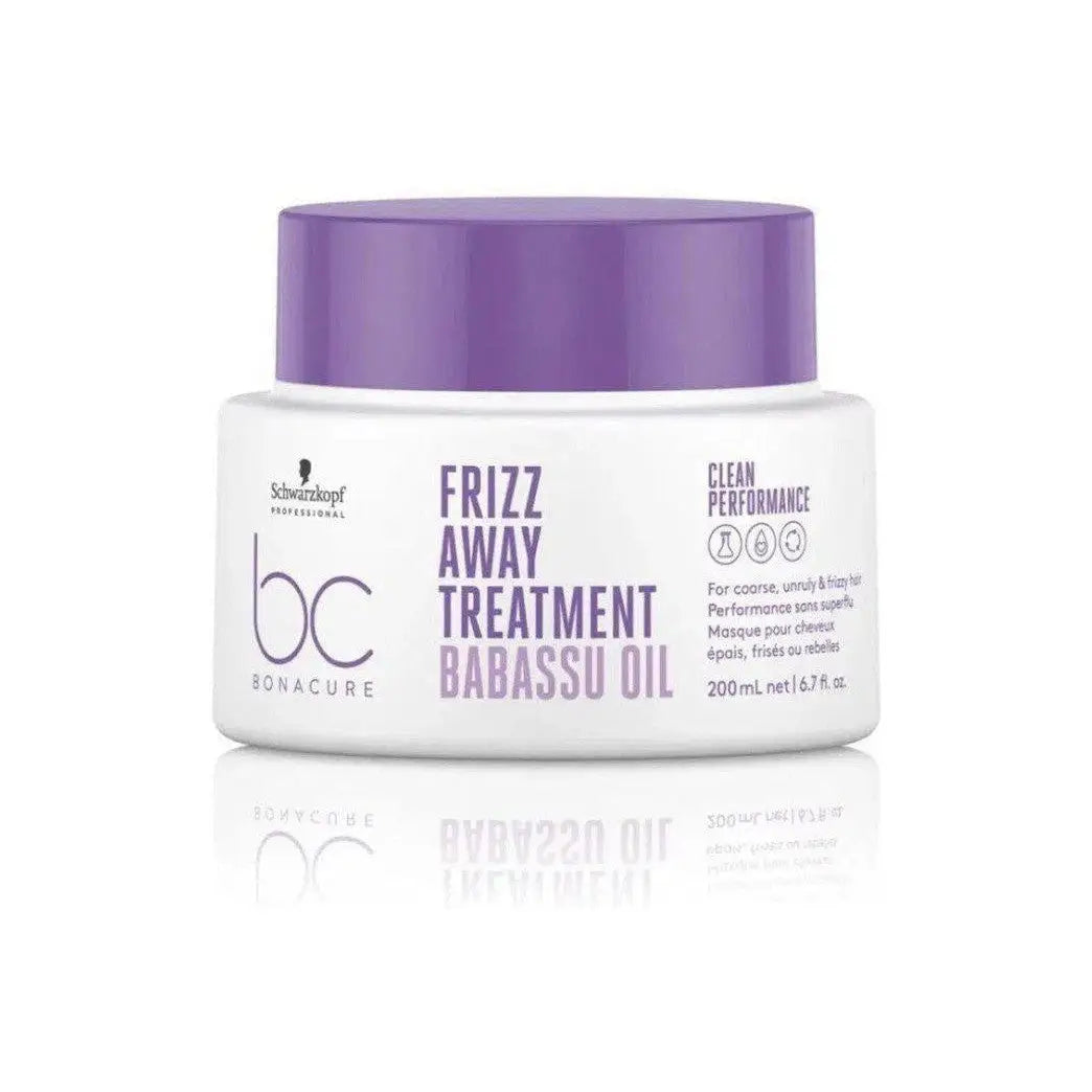 Schwarzkopf BC Bonacure Frizz Away Treatment: Babassu Oil hair mask for frizz control, shine, & smooth hair. Buy now!