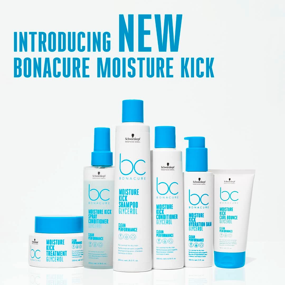 Schwarzkopf Bonacure Moisture Kick: Hydrating Hair Products for Dry Hair - Shampoo, Conditioner, Treatment