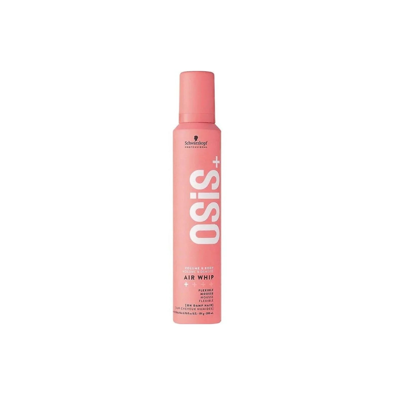 Schwarzkopf OSIS+ Air Whip Hair Mousse: Volume & Flexible Hold. Lightweight Professional Styling Product