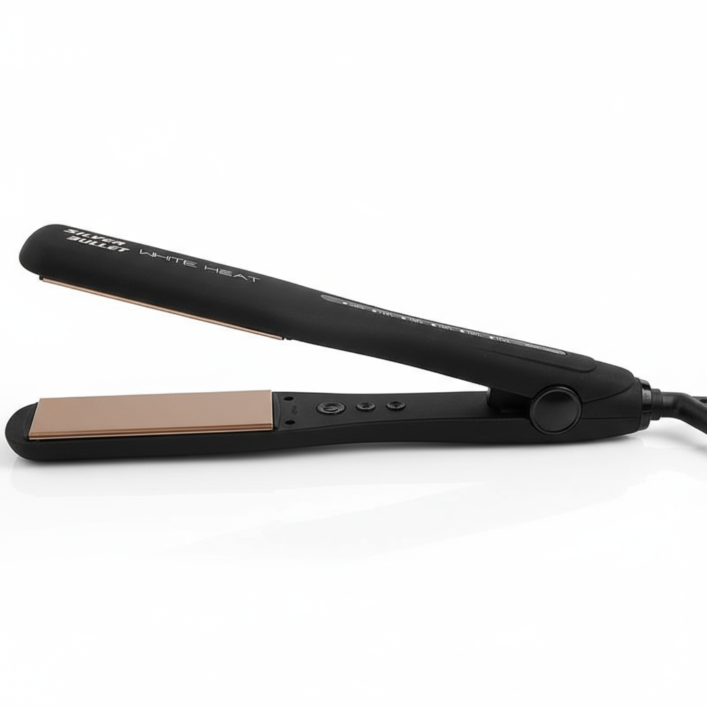 Side profile with wide gold plates