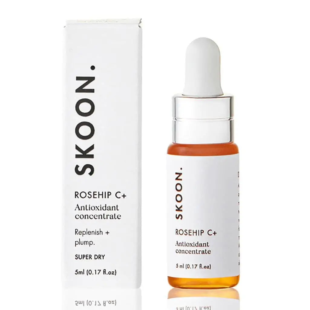 SKOON. Rosehip C+ Antioxidant Concentrate 5ml Serum | Replenishing Facial Oil for Dry Skin