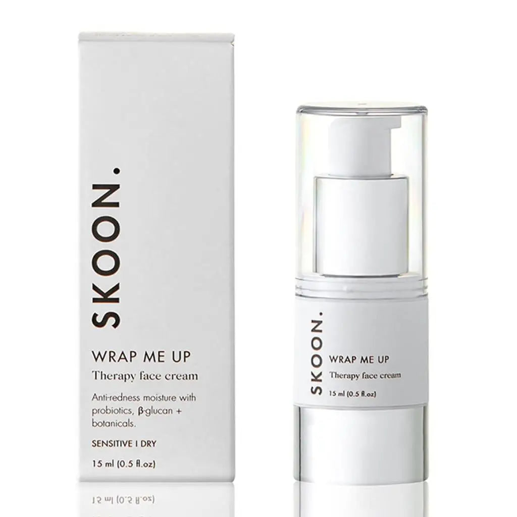 SKOON. Wrap Me Up Therapy Face Cream 15ml - Probiotic Moisturizer for Sensitive Skin, Reduces Redness, Botanical Extracts