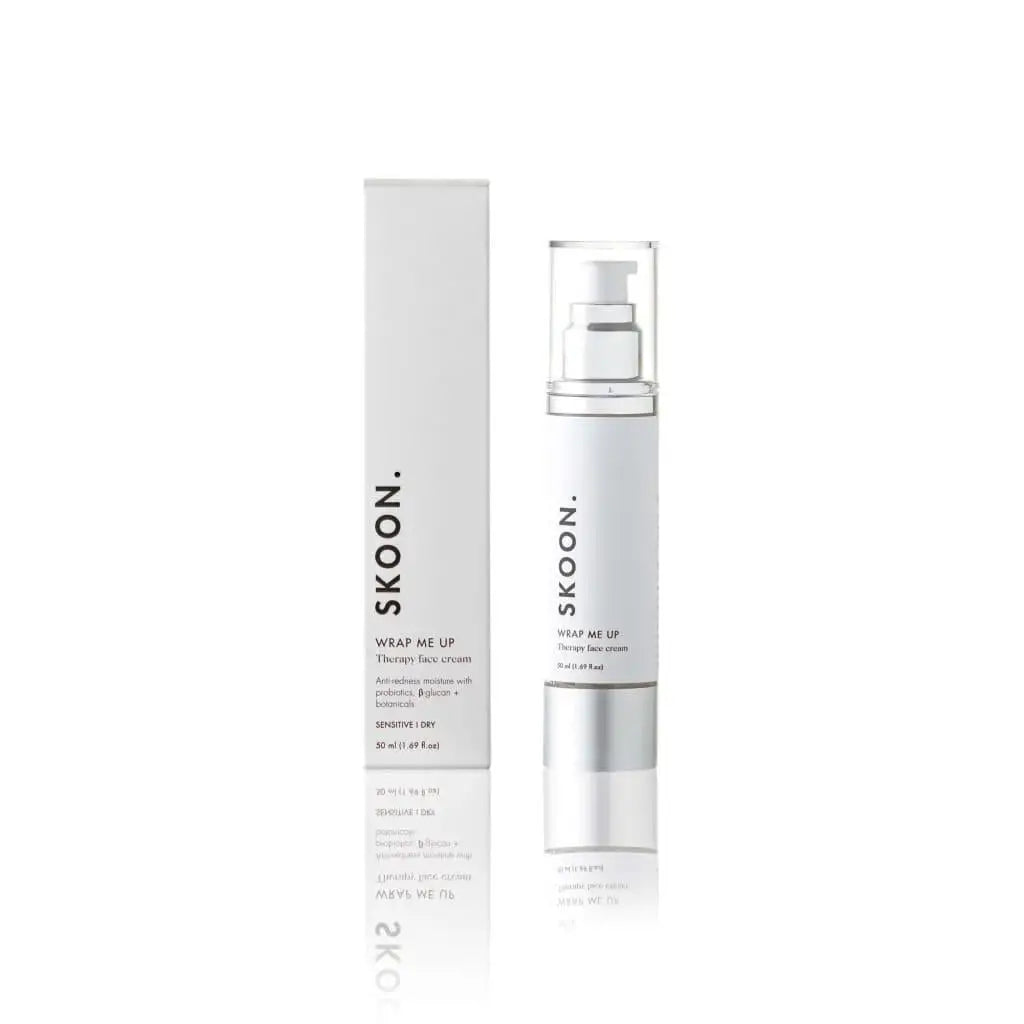 SKOON Wrap Me Up face cream for sensitive skin. Probiotic moisturizer for dry skin. Shop SKOON skincare!