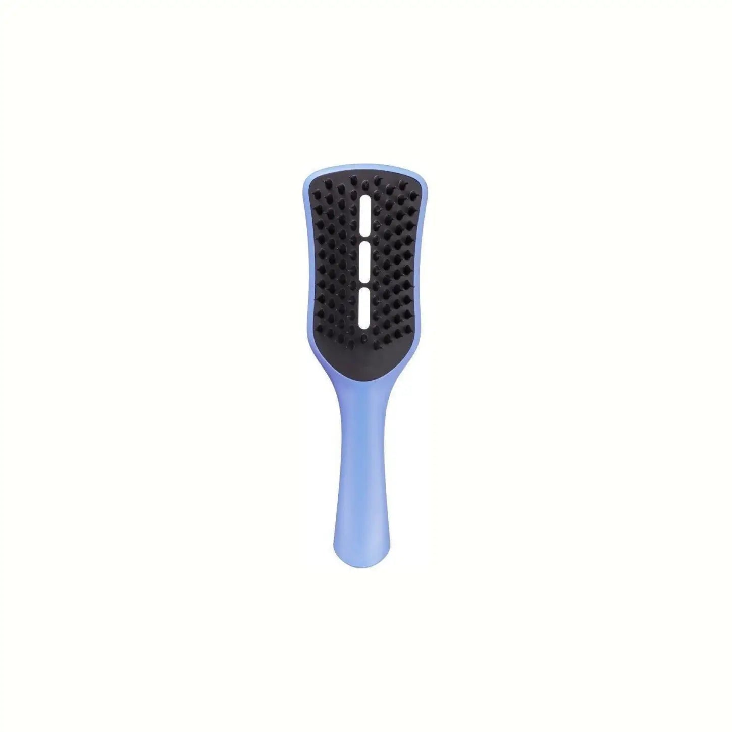 Light blue Tangle Teezer brush with black bristles for an easy blow-drying experience