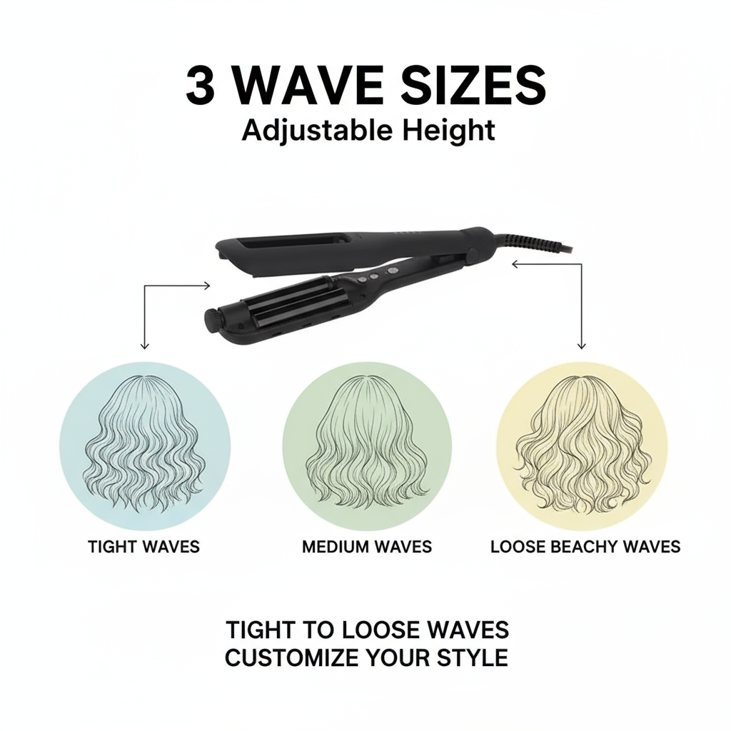 Three wave sizes comparison