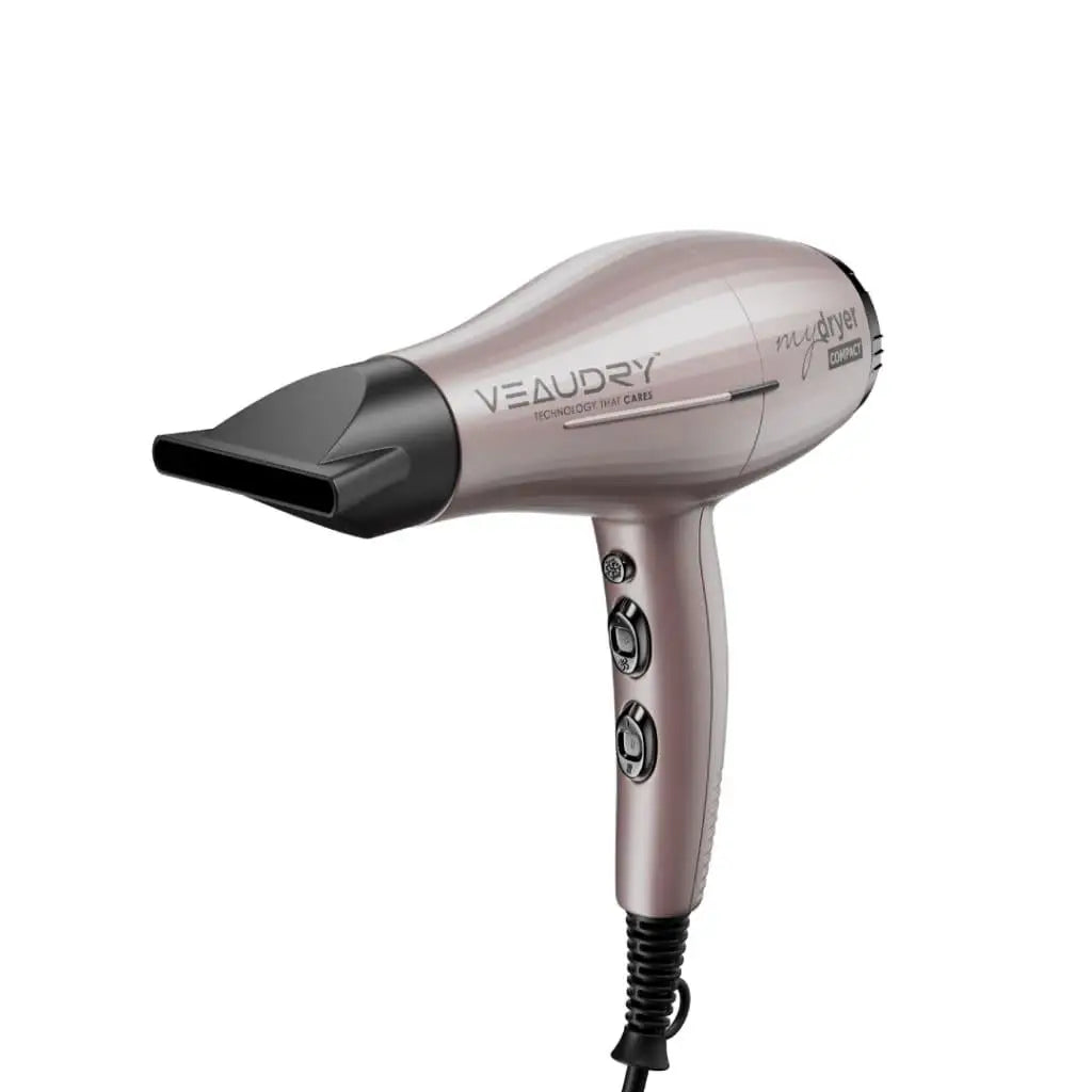 Veaudry Rose Gold Compact Pro Hair Dryer: 2200W, Professional Quality