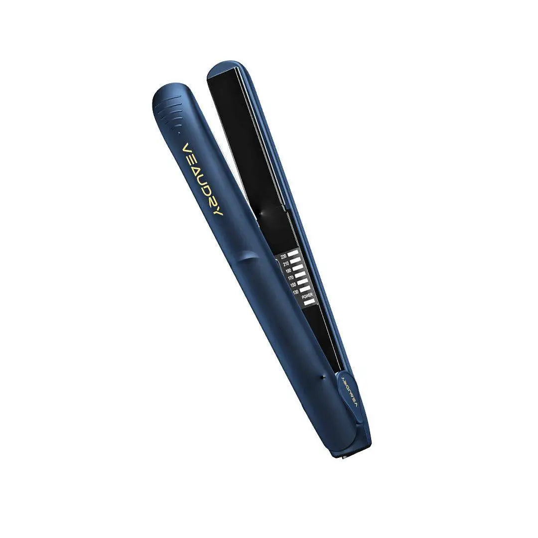 Veaudry Nebula Mystyler Dark Blue Hair Straightener. Professional Hair Styling Tool.