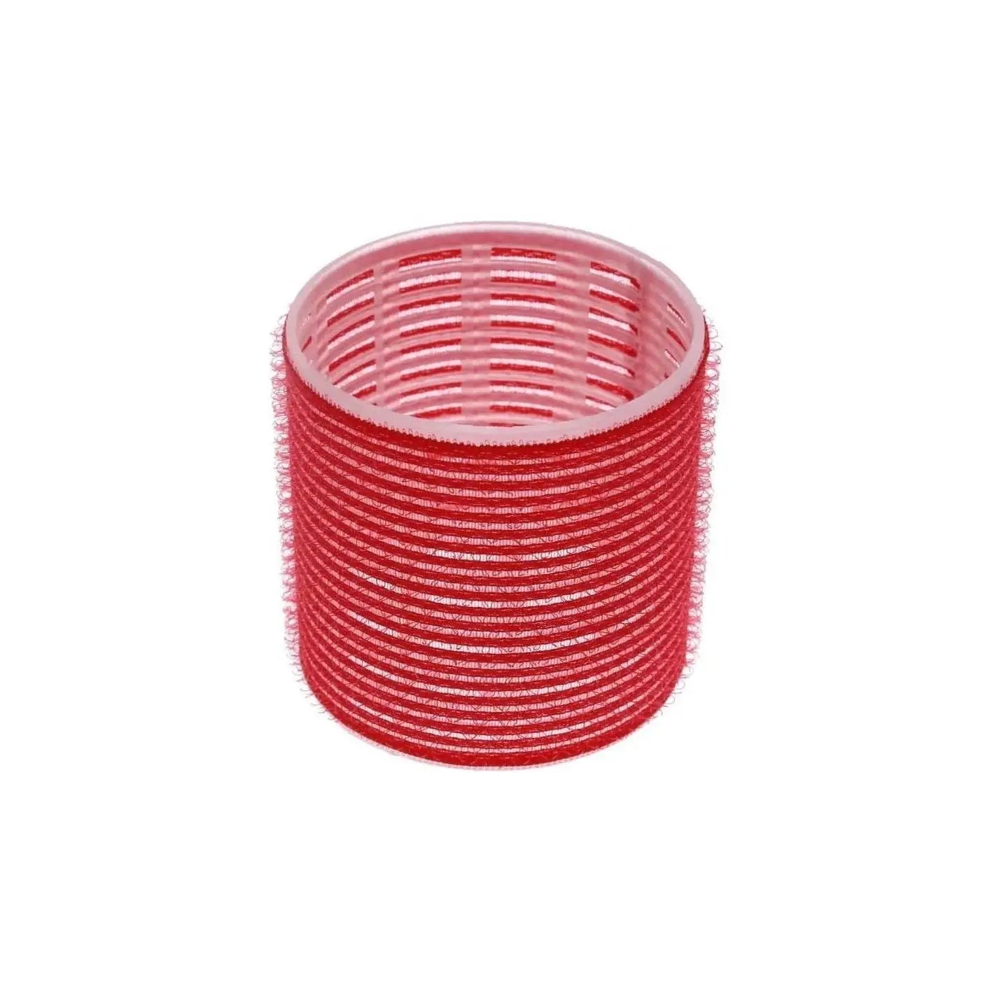 Large Red Velcro Hair Rollers 70mm | Hook & Loop Cling Curlers for Voluminous Hair