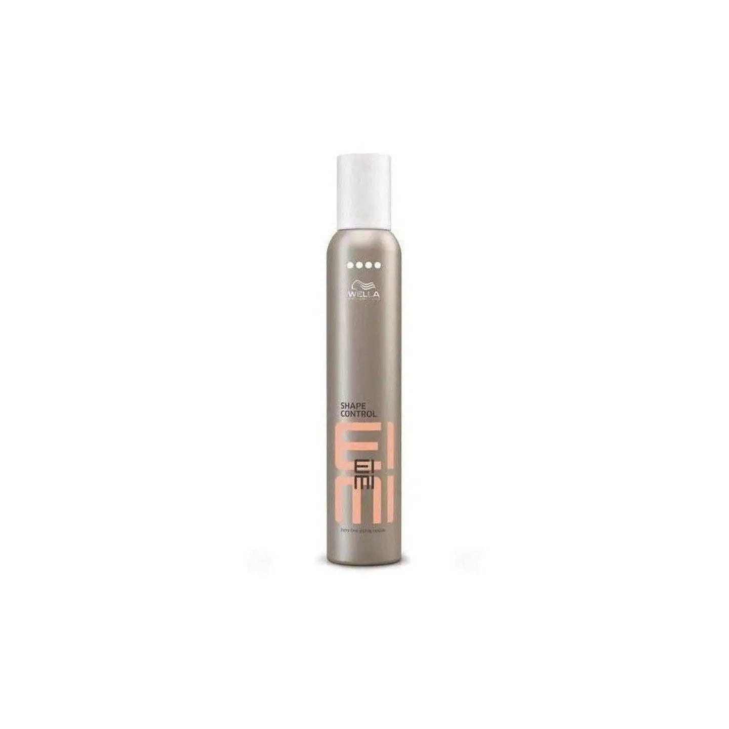 Metallic gray and peach Wella Professionals Eimi Shape Control Mousse bottle - 300ml