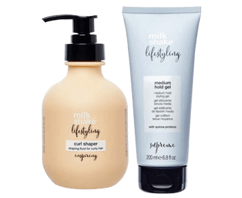 Hair styling products from Milkshake Lifestyling collection for professional styling