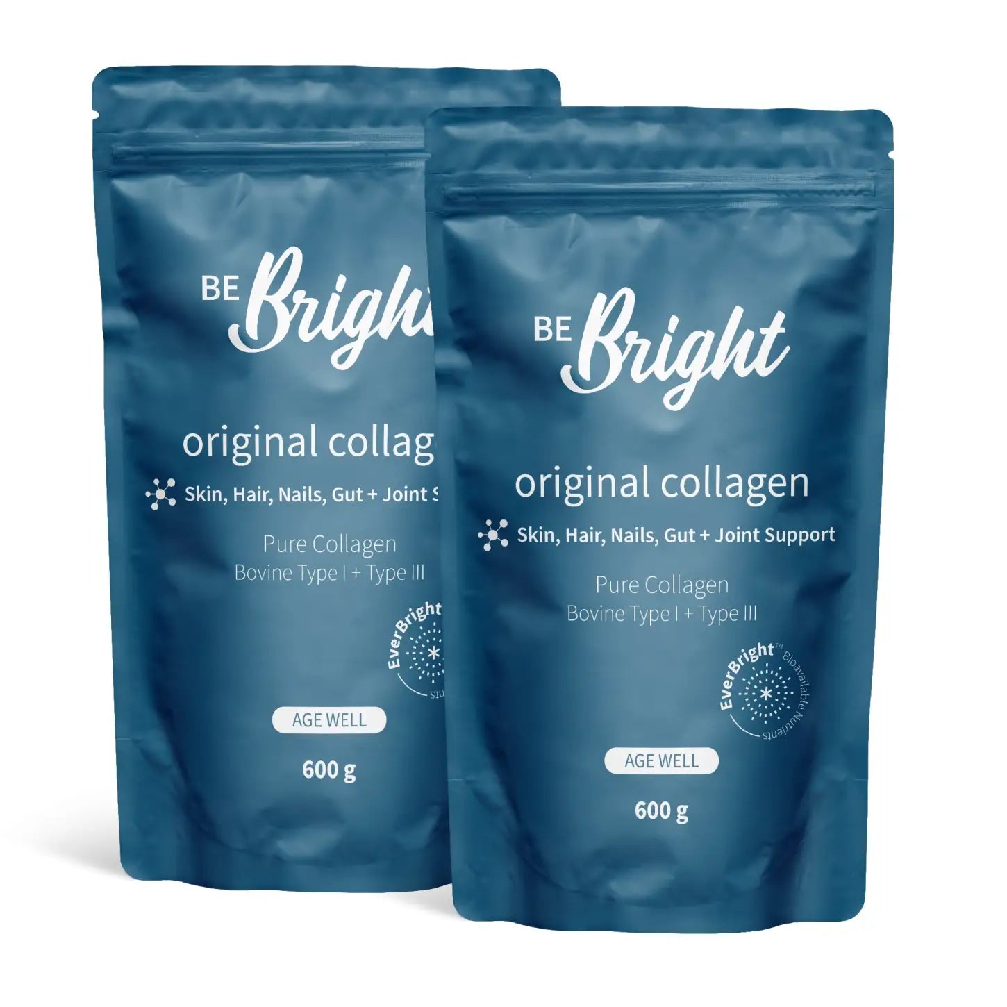 Collagen supplements for skin, hair and nails - premium collagen powder and tablets including Be Bright Luminate, Motherkind Glow, and vegan collagen options