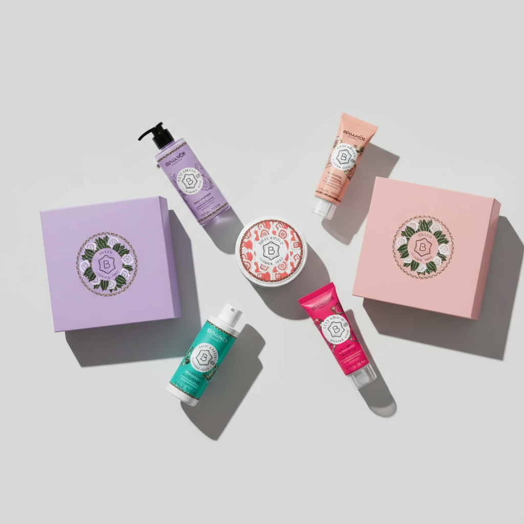 Benamor Portuguese skincare and body care products including body lotion gift sets, foot cream, skincare gift sets and body butter