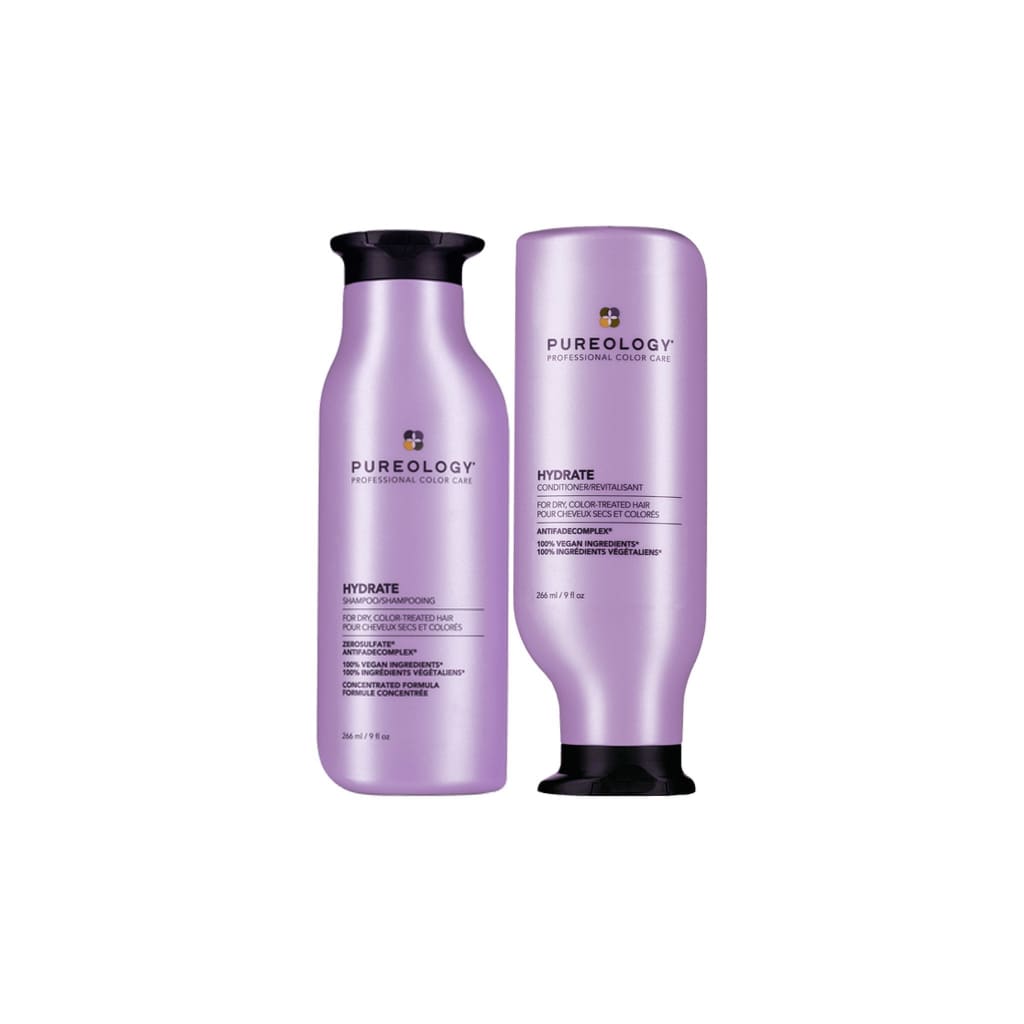Purple Pureology Shampoo and Conditioner Bottles in Bundle & Save Collection
