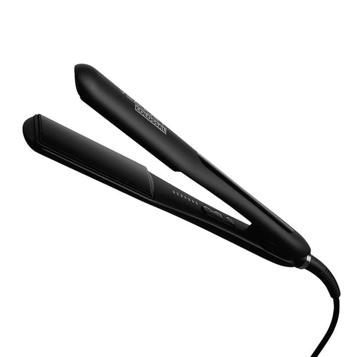 Black ceramic hair straightening iron with power cord in Straighteners collection