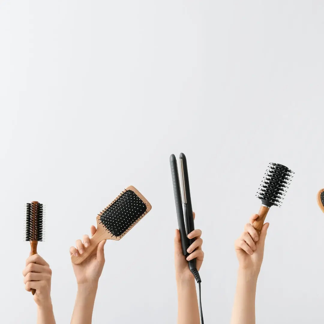 Explore our Hair Styling Tools for Perfectly Styled Hair at Partners Hair SA, featuring essential brushes and flat irons.