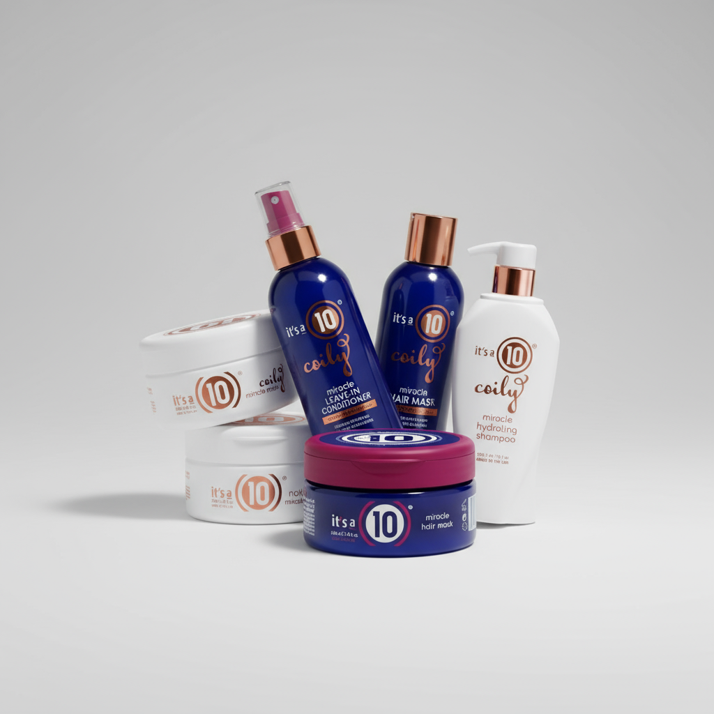 It's a 10 miracle hair care products including leave-in conditioners, keratin treatments, hair masks and coily hair products