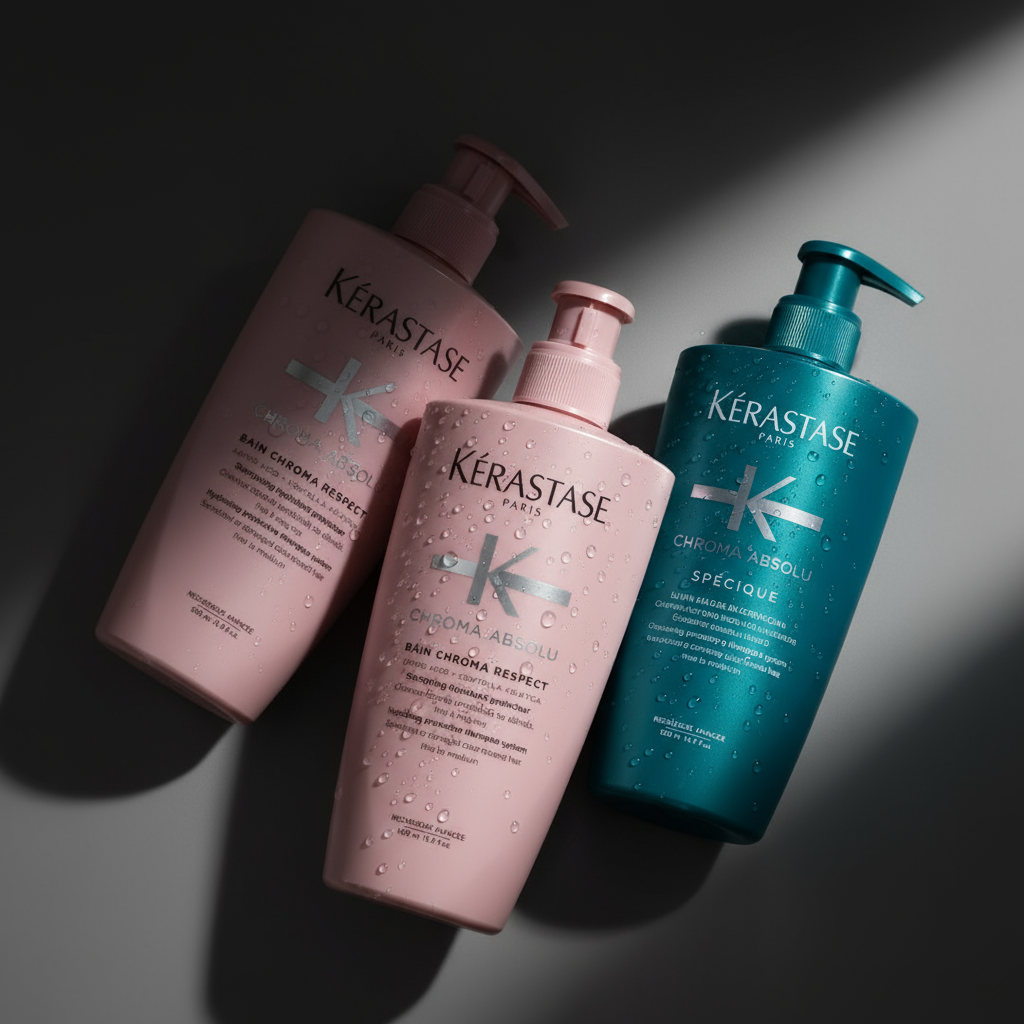 Kérastase 500ml shampoo collection - large-format professional shampoos in value size for all hair types