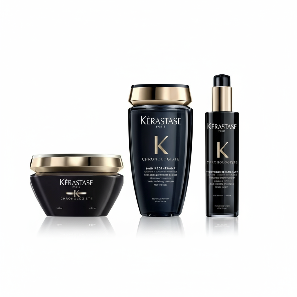 Kérastase Chronologiste collection - luxury anti-aging shampoo, mask and treatments for revitalized youthful hair