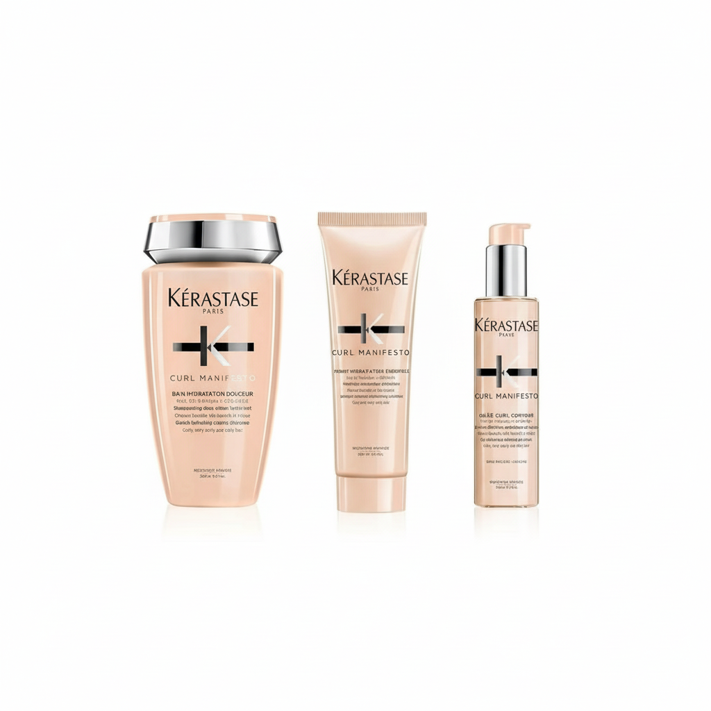 Kérastase Curl Manifesto collection - hydrating shampoo, conditioner and curl defining products for curly coily wavy hair