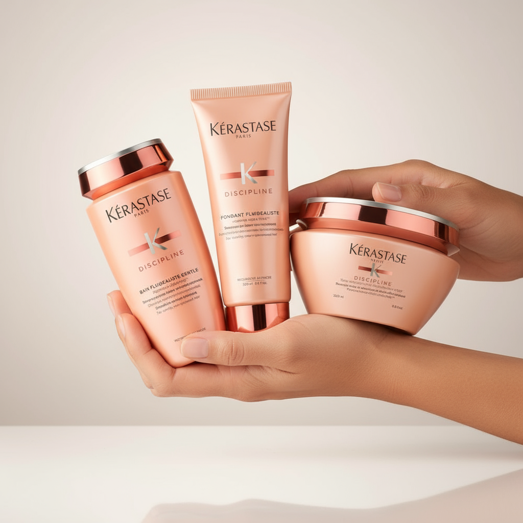 Kérastase Discipline collection - anti-frizz shampoo, conditioner and smoothing mask for frizzy unruly hair