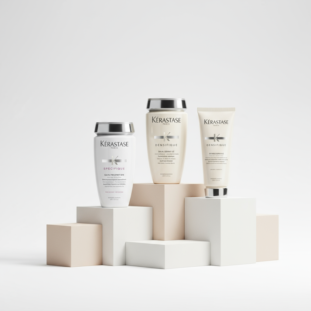 Kérastase for fine hair collection - volumizing shampoo, density conditioner and treatments for fine thinning hair