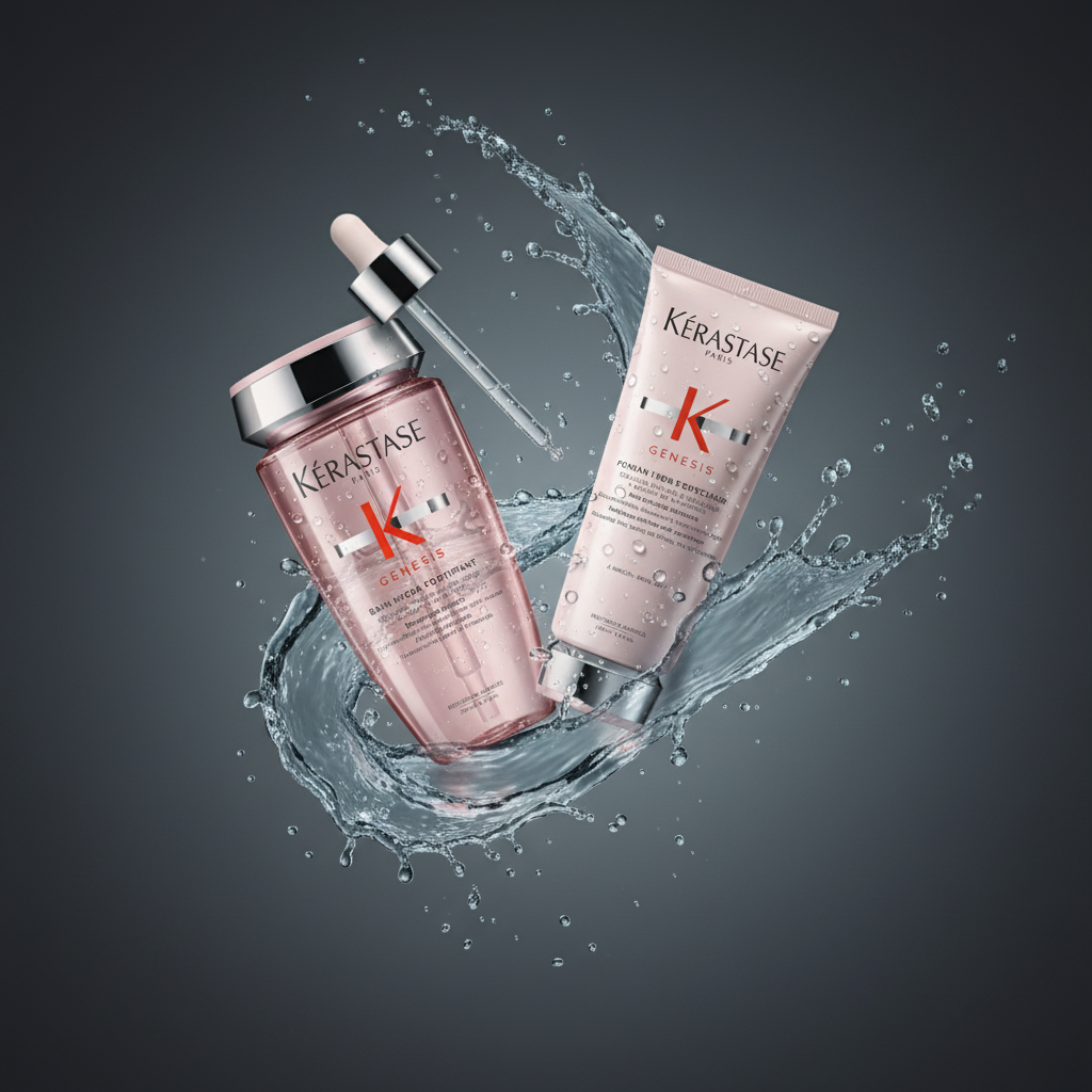 Kérastase Genesis - Bain Hydra-Fortifiant, Fondant, Anti Hair-Fall Serum with Aminexil