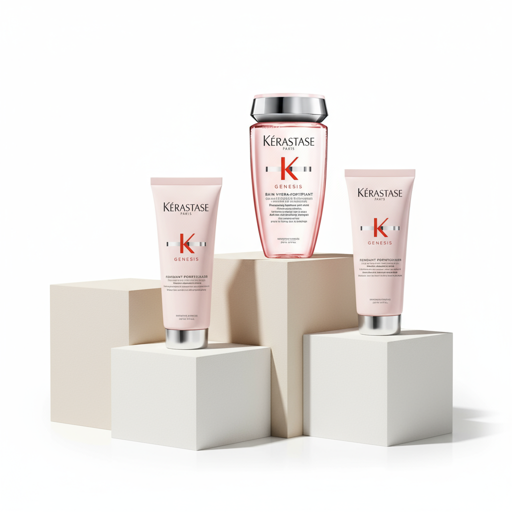Kérastase Genesis collection - strengthening shampoo, conditioner and treatments for weakened fragile hair prone to breakage