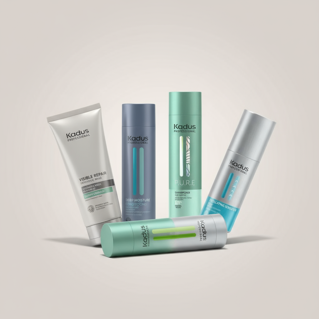 Kadus professional versatile hair care products including repair masks, moisture conditioners, volume shampoos and leave-in tonics