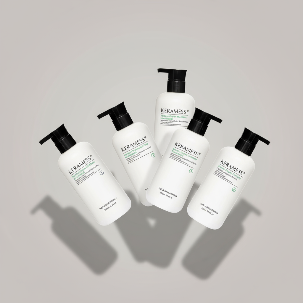 Keramess keratin-infused hair care products including keratin repair mask, keratin shampoo and deep cleansing keratin shampoo