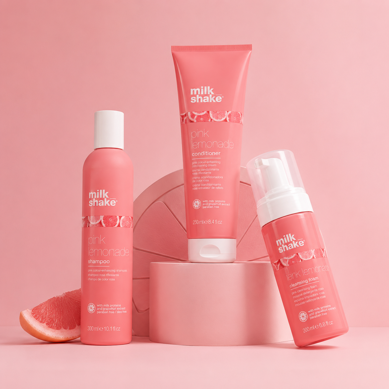 Milkshake natural professional hair care products including leave-in treatments, silver shampoos and conditioners