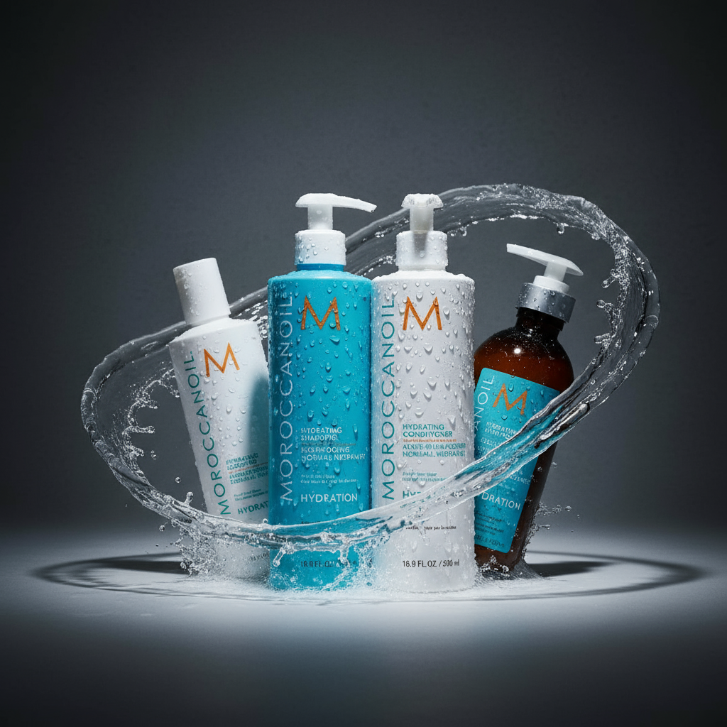 Moroccanoil Hydrate - Hydrating Shampoo, Conditioner, Styling Cream with argan oil