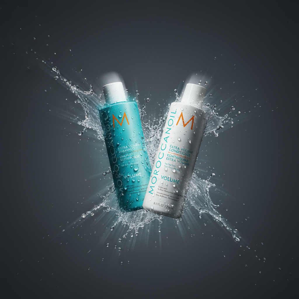 Moroccanoil Volume - Extra Volume Shampoo, Conditioner, Root Boost with argan oil for fine hair