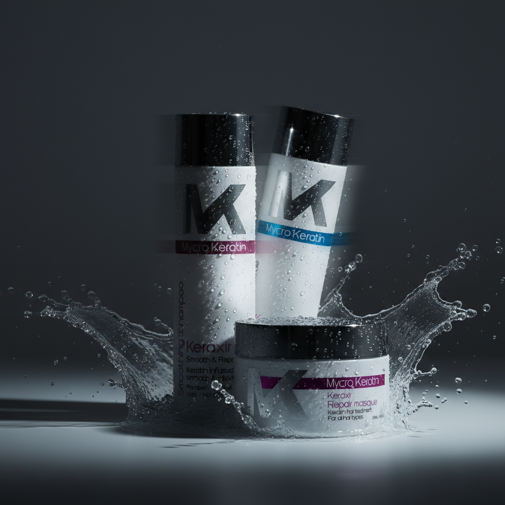 Mycro Keratin KERAXIR - Smoothing Shampoo, Conditioner, Repair Mask with micro-keratin technology