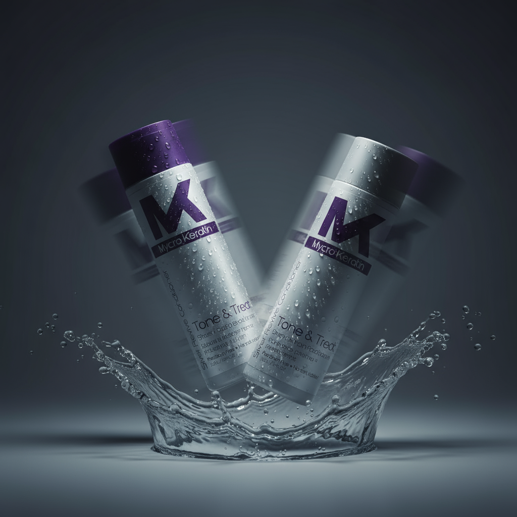 Mycro Keratin TONE & TREAT - Silver Shampoo, Conditioner, Repair Masque for blonde hair