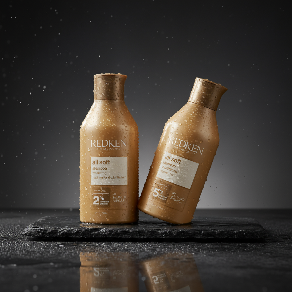 Redken All Soft shampoo and conditioner for dry hair - argan oil hair care collection