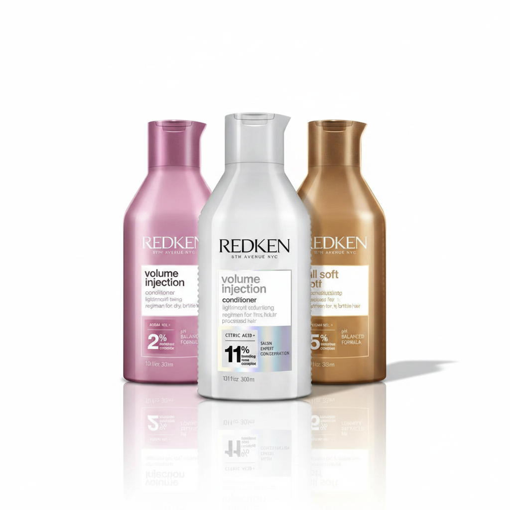 Redken must-have haircare favourites including shampoos, conditioners, treatments and styling products at Partners Hair South Africa