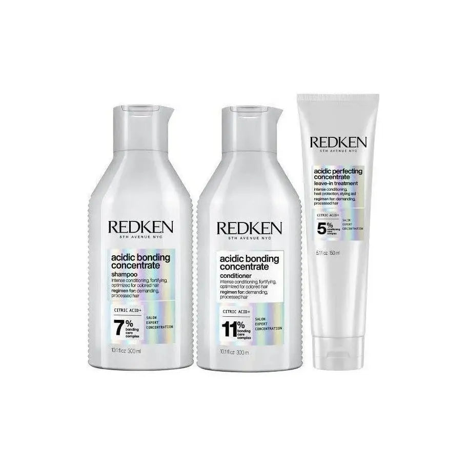 Redken For Colour Treated Hair Care And Protection includes shampoo, conditioner, and treatment for vibrant color.