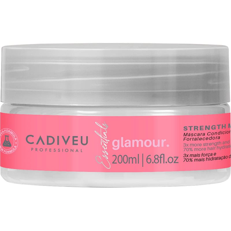Cadiveu Essentials Glamour Strength Mask, 200ml – front packaging product image