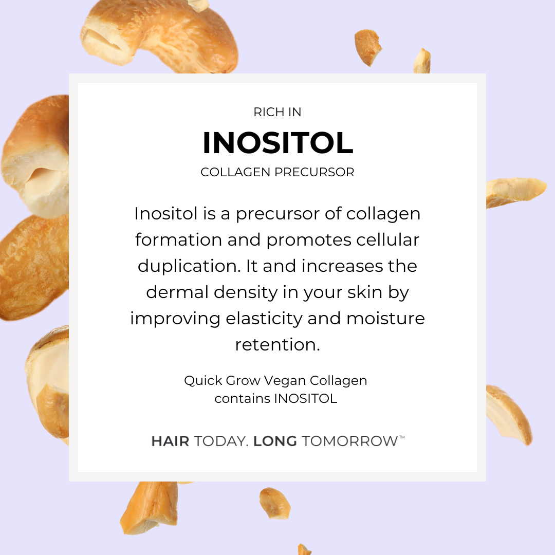 Inositol ingredient benefit graphic for Quick Grow Chocolate Vegan Collagen 450g