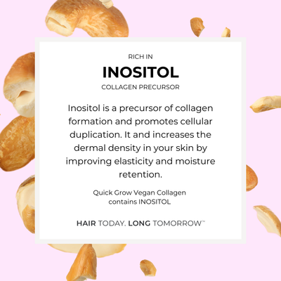 Inositol ingredient benefit graphic for Quick Grow Strawberry Vegan Collagen 450g