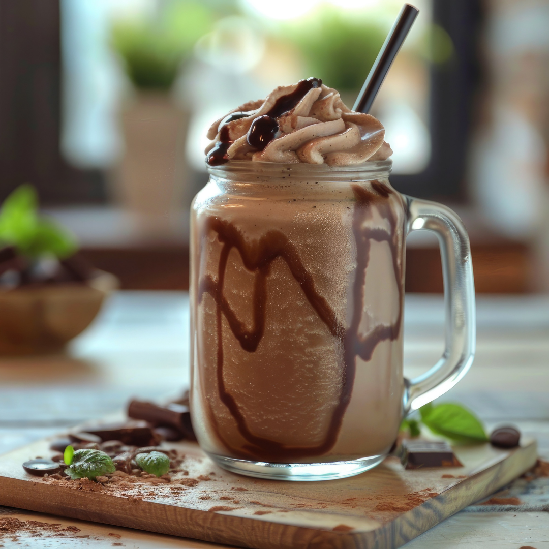 Prepared serving of Quick Grow Chocolate Vegan Collagen 450g