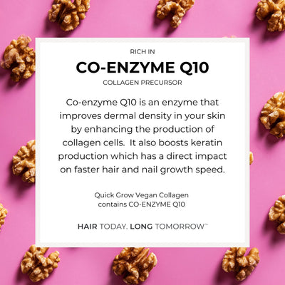 Coenzyme Q10 ingredient benefit graphic for Quick Grow Original Family Combo